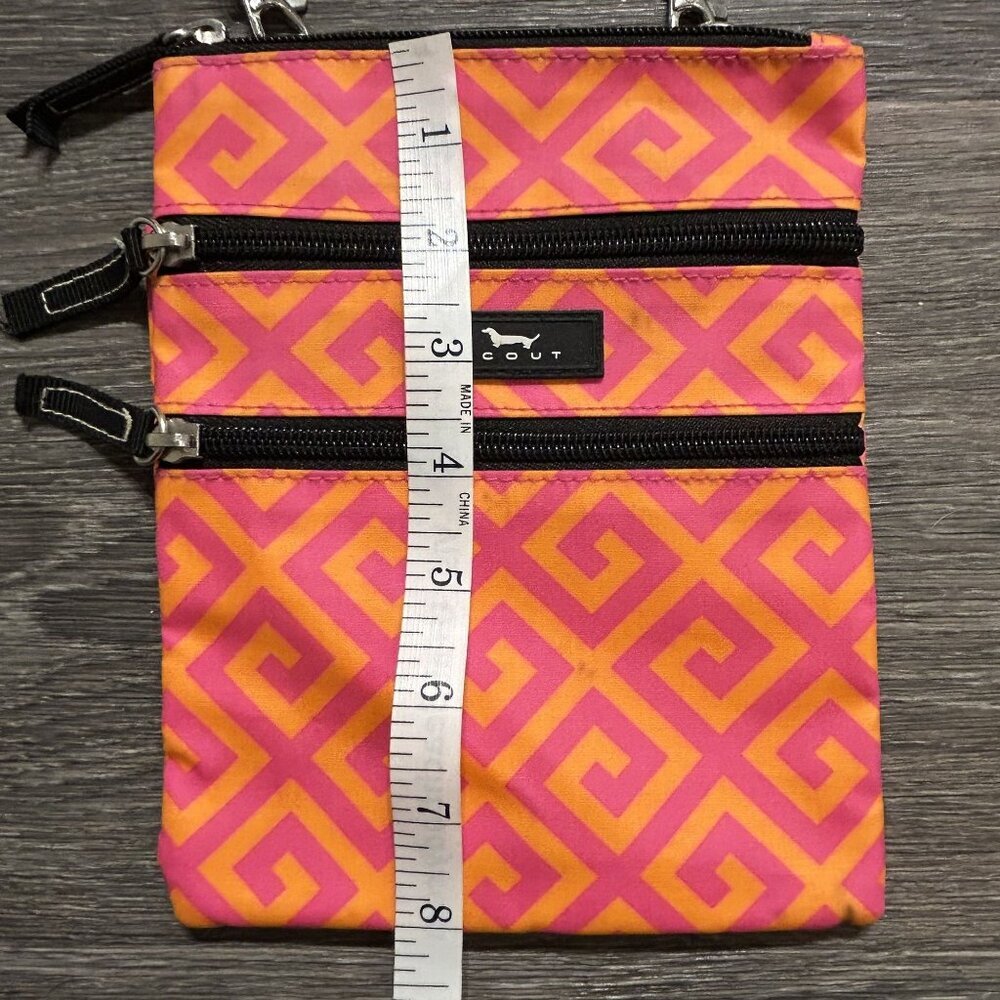 Scout Sally Go Lightly Crossbody Bag Coated Cotton Water Resistant Pink Orange - Picture 4 of 11